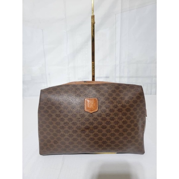Authentic Céline Macadam Clutch Brown - Picture 1 of 13